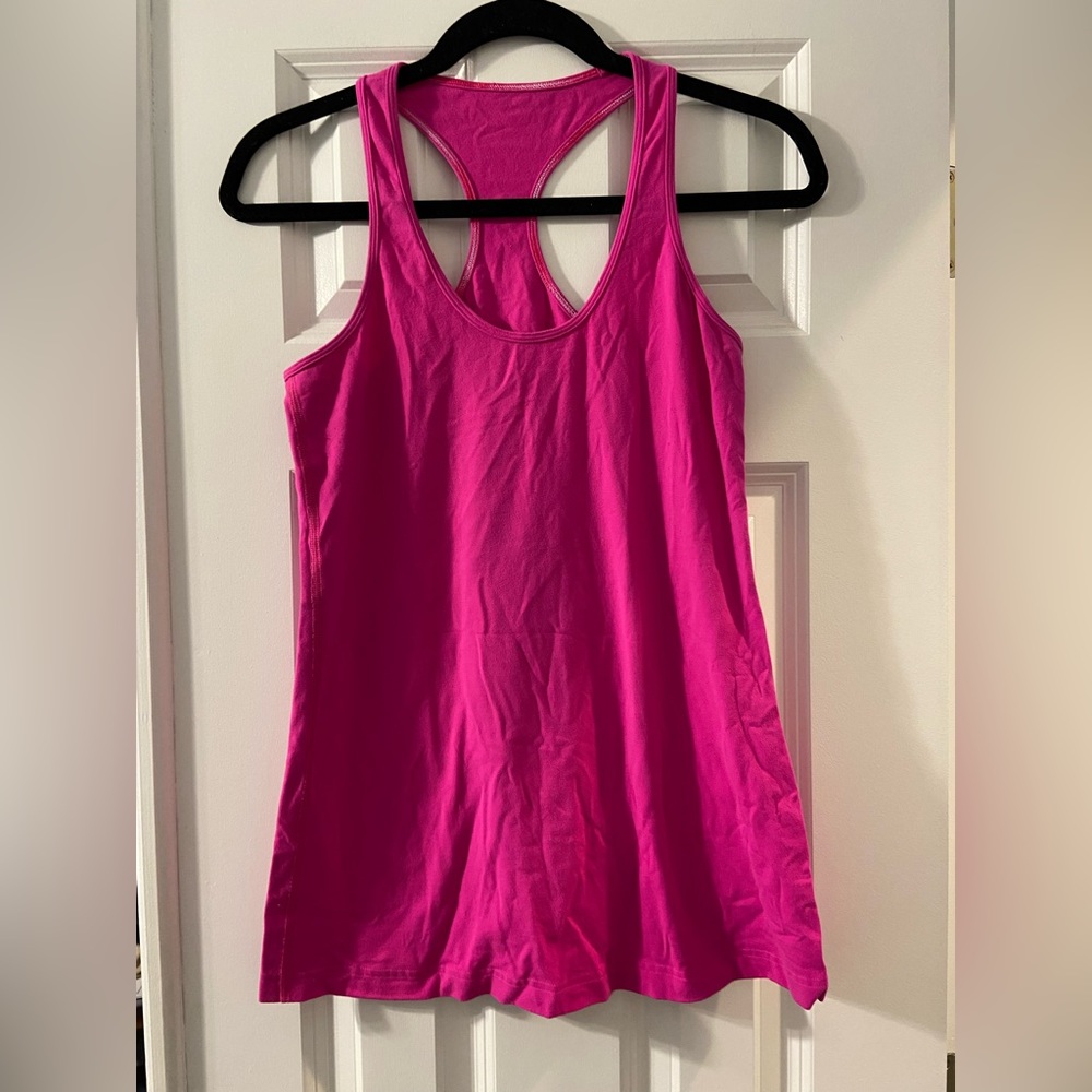 Lululemon Pink Fitted Racerback Tank - Size 10